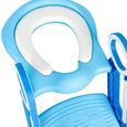 Réducteur de toilette pliable pour enfant HUOLE - Siège d'apprentissage de la propreté - Bleu-3