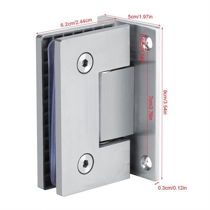 2 Paires De Charnières Pivotantes à 360 Degrés - En Acier Inoxydable Pour Meuble Porte Pivotante Pour Porte Darmoire Porte De Meuble A Chaussures 77654874