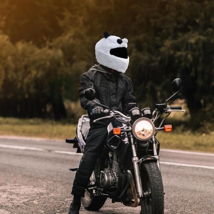  Couvre-Casque pour Full Face Casque De Moto, Couverture en  Peluche pour Couvre-Casque De Moto, Housses de Casque de Moto, pour la  Plupart des Casques de Moto intégraux