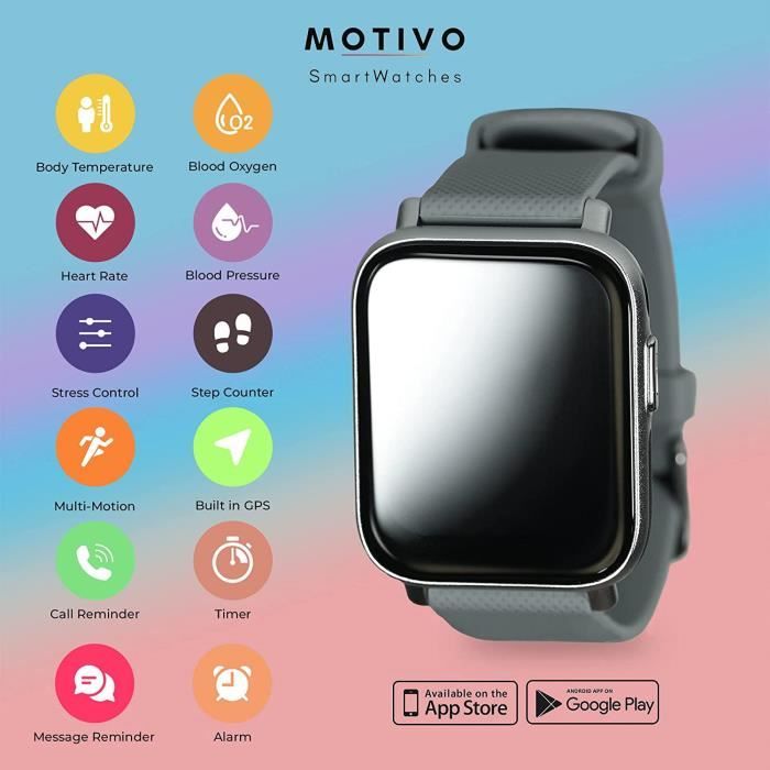 Montre Connectée Homme Avec Température Corporelle, Appels Bluetooth