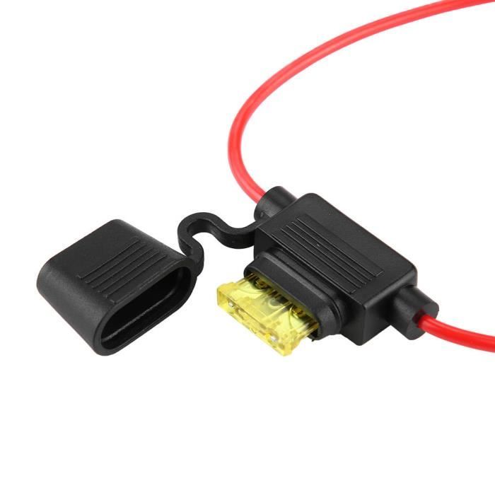 Disjoncteur Porte-Fusible Audio Voiture 15A - 12V/24V/32V - Réinitialisation Manuelle