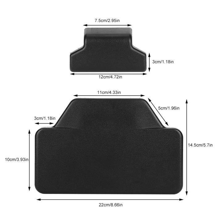 Cikonielf Coussin de dos de moto Accessoire de dossier de passager de  coffre de sacoche de coussin arrière de CNC adapté pour