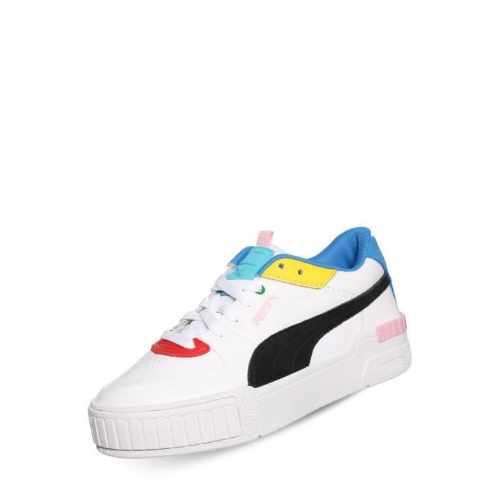 Basket Femme Puma Cali Sport International Game 381826 01 Blanc Cdiscount Chaussures