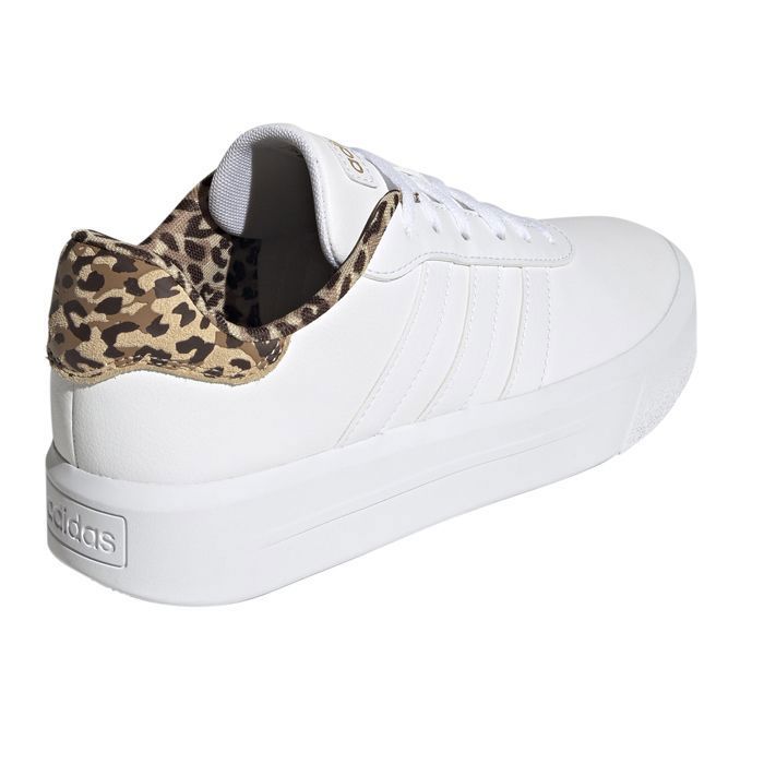 Chaussures Femme Adidas Court Platform W Blanc Synthétique
