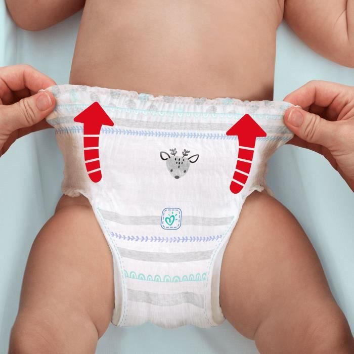 Pampers Couches-Culottes Taille 8 (19+ Kg) - 32 Pièces - Anti Fuite Stop & Protect