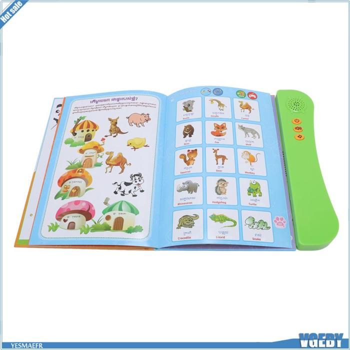 Livre Sonore Parlant Espagnol Pour Enfants – Apprentissage Interactif, 11 Thèmes, Maths, Histoires – Jouet éducatif électronique