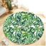 Plante Tropicale Feuilles Motif Ronde Flanelle Salle De Bain