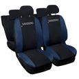 Lupex Shop Housses de siège auto compatibles pour Sandero Noir Blue Foncè-0