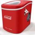 Salco Machine à glaçons Coca-Cola SEB-14CC, rouge, glaçons en 8-13 minutes, avec décapsuleur COCA-COLA-0