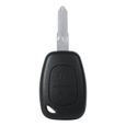 VGEBY coque de clé à 2 boutons 2 boutons non coupés lame vierge à distance Auto voiture clé Fob coque pour Renault Kangoo Dacia-0