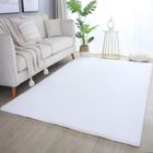 TAPISWORLD Teppium, Tapis moelleux à poils longs Blanc 200x290 cm - Moderne Tapis de Salon Shaggy en Fausse Fourrure Douce