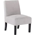 Fauteuil - ATHM DESIGN - FADA - Assise Tissu - Pieds Bois - Gris
