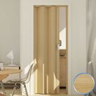 FORTE Porte pliante reductible accordèon hêtre bois en pvc coulissante 83x214 mod maya