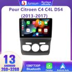 Junsun Autoradio Android 13 pour Citroen C4 C4L DS4 (2013-2017) 2Go+32Go Carplay Android Auto GPS WiFi Bluetooth FM GPS