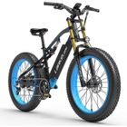 BENFUTO LANKELEISI RV700 1000W 26 "FAT BIKE 16AH 130KM 30KM-H Fourche Double Couronne VTT Électrique