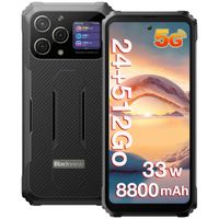 Blackview BL8000 5G Smartphone Robuste 24Go + 512 Go 6.78" 50MP Caméra IP68 étanche Telephone 8800mAh 33w GPS NFC Double SIM - Noir