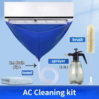 Climatiseur mobile,Kit de lavage de climatisation,sac avec tuyau de nettoyage,outils étanches- 4pcs one set