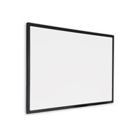 Tableau blanc avec cadre noir - magnétique - 80 x 110 cm