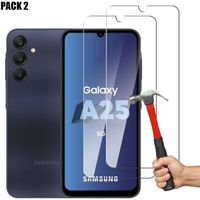 [2 pièces] Verre Trempé pour Samsung Galaxy A25 5G, Protection d'Ecran Transparent Anti-Rayures