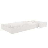 2 tiroirs de rangement spécialement pour les lits surélevés, pin massif blanc 90.10-S4-2W