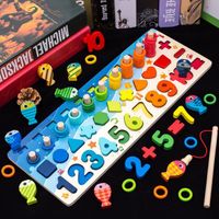 Jouet Puzzle Éducatif en Bois Montessori pour Bébé de 1 à 6 Ans - Reconnaissance de Numéro et Couleur - KAKOO