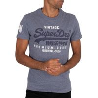 Superdry Pour des hommes T-shirt graphique, Bleu