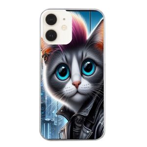 Coque Souple Gel Motif Tête De Chat Pour IPhone SE (1ère Génération) / IPhone 5/5S - Anti-choc - Neuf Sous Blister