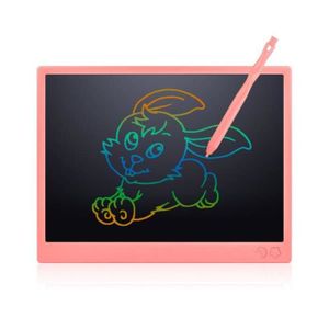 TABLEAU ENFANT Rose-Tablette LCD colorée de 16 pouces pour enfants, tableau d'écriture électronique pour dessin numérique av