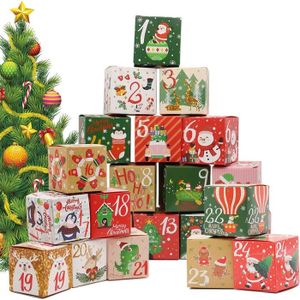 Calendrier de l'avent à Remplir Soi Meme Calendrier de l'avent 24 Boîtes  Sacs de Papier Kraft pour Cadeau Noël Homme Femme Fille Enf - Cdiscount  Maison
