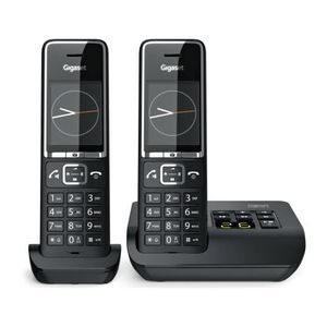 Téléphone fixe GIGASET Téléphone sans fil Comfort 550A Duo Black