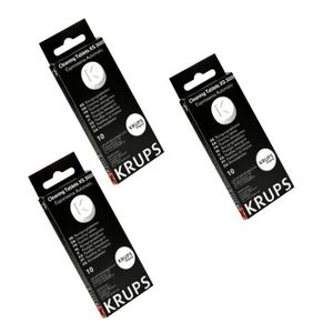 Tablettes de nettoyage pour expresso KRUPS XS300010 - Détartreur - Noir -  Compatible capsules - Cdiscount Electroménager