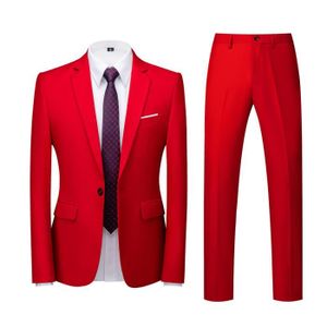Smoking Homme Rouge Cdiscount