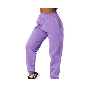 PANTALON DE SPORT Pantalon Jogging Femme - Chic Élastique Taille Haute - Violet