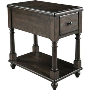 TABLE D'APPOINT Table de chevet avec tiroirs et étagères, table de