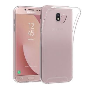 ACCESSOIRES SMARTPHONE Pour Samsung Galaxy J7 (2017) SM-J730F-DS- J7 (2017) Duos J730F : Coque Silicone gel UltraSlim et Ajustement parfai  - TRANSPARENT