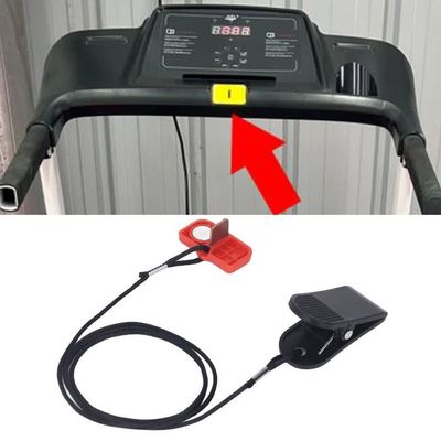 Clé De Sécurité Universelle Pour Tapis De Course - Attache Magnétique Rouge
