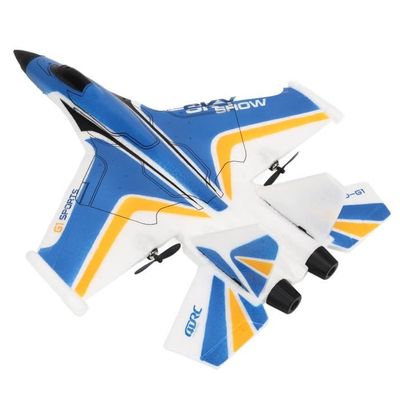 harayaa Avion Télécommandé Modèle Jouet Planeur En Mousse Structure Antichoc Simulation SU 35 Apparence Fine Convient Aux Débutants Loisirs Collection Décorat, Bleu