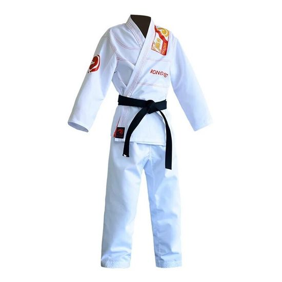 Costume De Taekwondo Enfant Kwon - Taille 90 à 180, Débutants, Blanc, Avec Ceinture