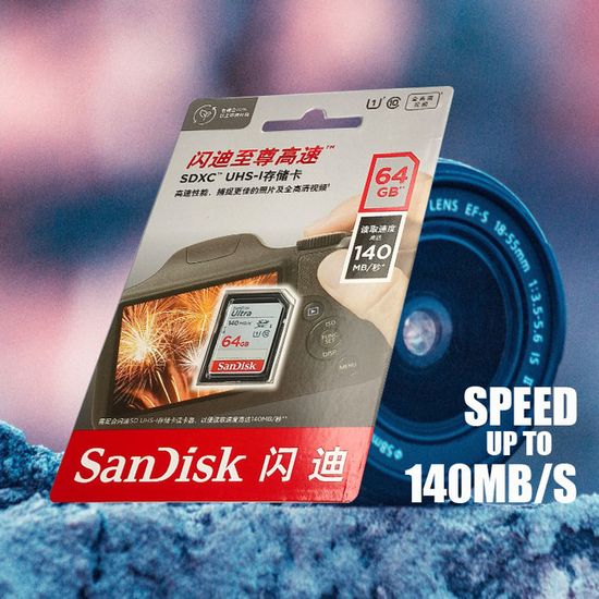 Carte mémoire SDXC 64 Go SanDisk 2-en-1 (Class 10) - 24,00