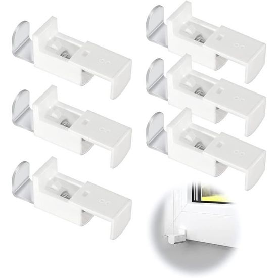 Barre Rideau Sans Perçage 6 Crochets Adhésifs Pour Rideaux - Fixation Sans Perçage (noir) Support Tringle Rideaux Sans Percage