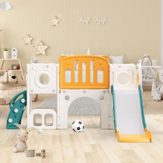 Parc Bebe Pliable LIFEZEAL Parc Bébé En Tissu Oxford, Centre D'Activité Pour Enfants 3+ Ans Avec 50 Balles, Grand Parc De Jaux Bebe 122x192x69 CM Avec Porte, Intérieur Et Extérieur, Multicoloré Parc