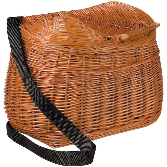 La Vannerie d'Aujourd'hui - Panier de pêche pour enfant en osier gris