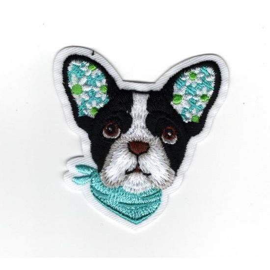 Patch Thermocollant Chien Beige Adorable 9x8 Cm - Applique à Repasser Pour Vêtements, Sacs, Déco