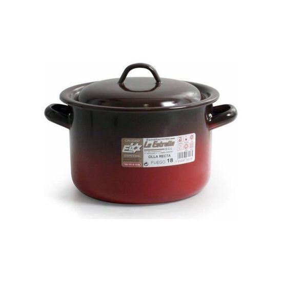 Faitout En Fonte émaillée La Droite Estrella - 30 Cm De Diamètre, 12 Litres - Avec Couvercle, Idéal Pour Mijotés Et Soupes - 5