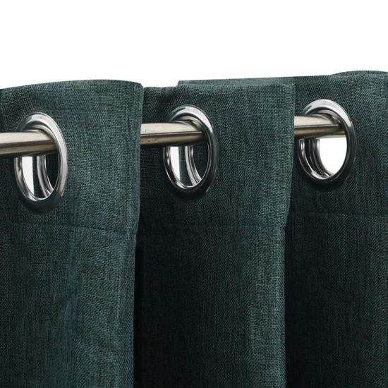 Rideau De Douche Doublure En Vinyle Extra Lourd - 12 œillets Métalliques, Dimensions 178x183 Cm - Vert Foncé, Imperméable, Anti-moisissure