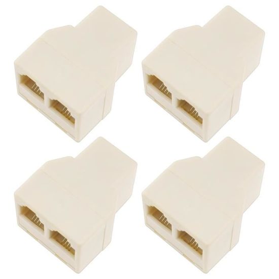 Adaptateur Téléphonique ORNIN RJ11 Mâle à Femelle - Noir