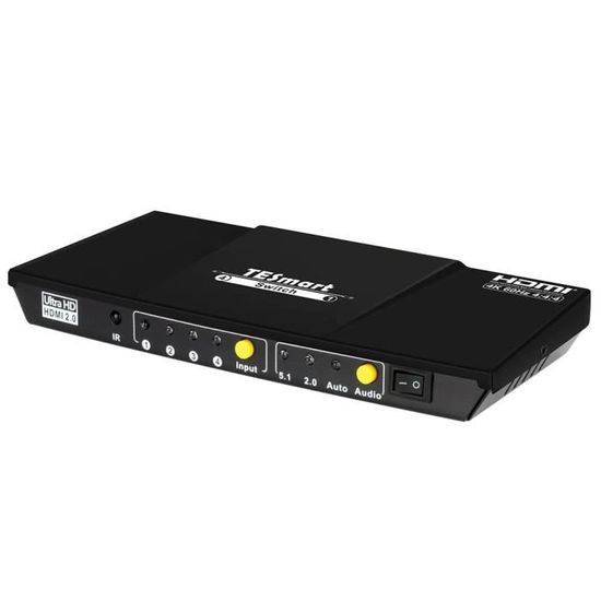 Commutateur KVM HDMI 8 Ports TESmart – 4K@30Hz, Pour 8 PC Et 1 écran – Avec EDID, RS232, Télécommande IR – Plug & Play