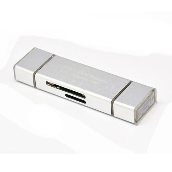 Lecteur Carte SD 3-en-1 USB-A/C/Micro - Adaptateur Pour Téléphone, Ordinateur - Transfert 5Gbps