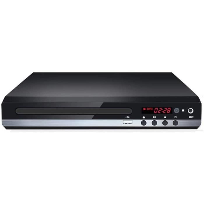 Lecteur CD DVD externe portable pour TV Home 1080P Lecteur DVD CD et lecteur DVD pour plusieurs zones avec télécommande [173]