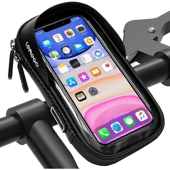 Sacoche Vélo Cadre Etanche Sacoche Guidon Vélo avec Écran Tactile, Support Vélo  Téléphone Pochette du VTT Moto pour 6.5 Smartphone - Cdiscount Sport